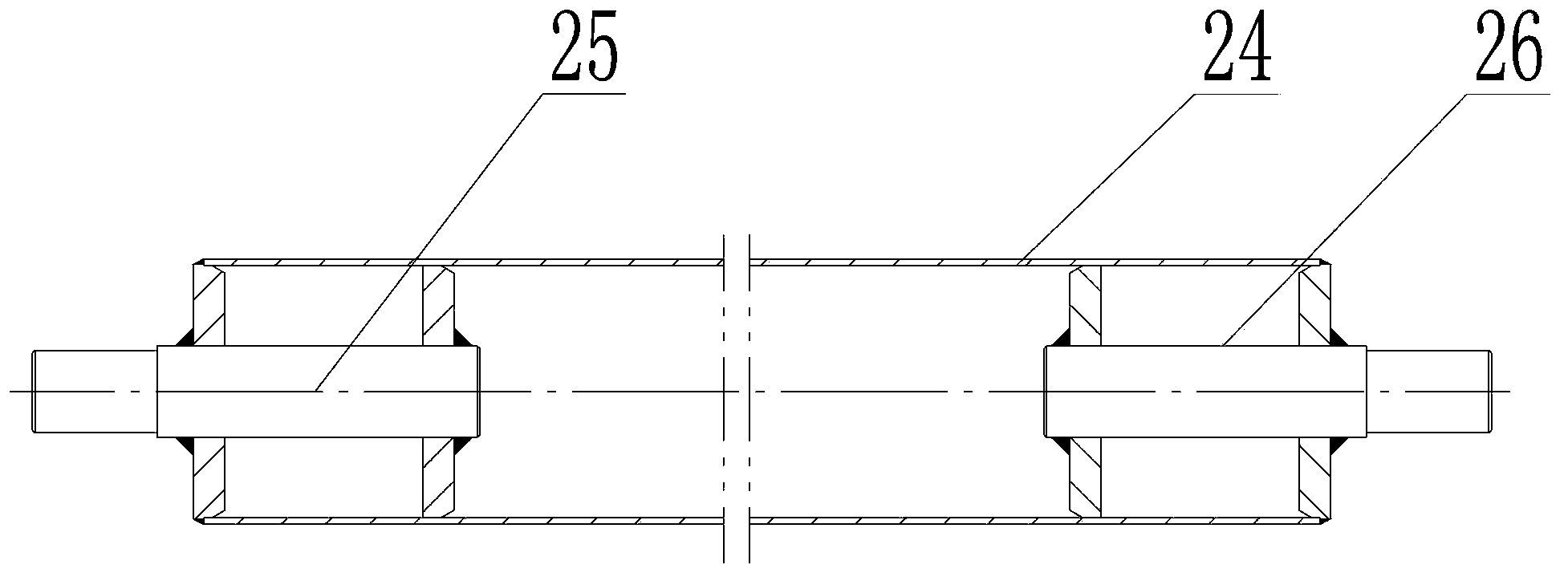 Automatic roller way welding device