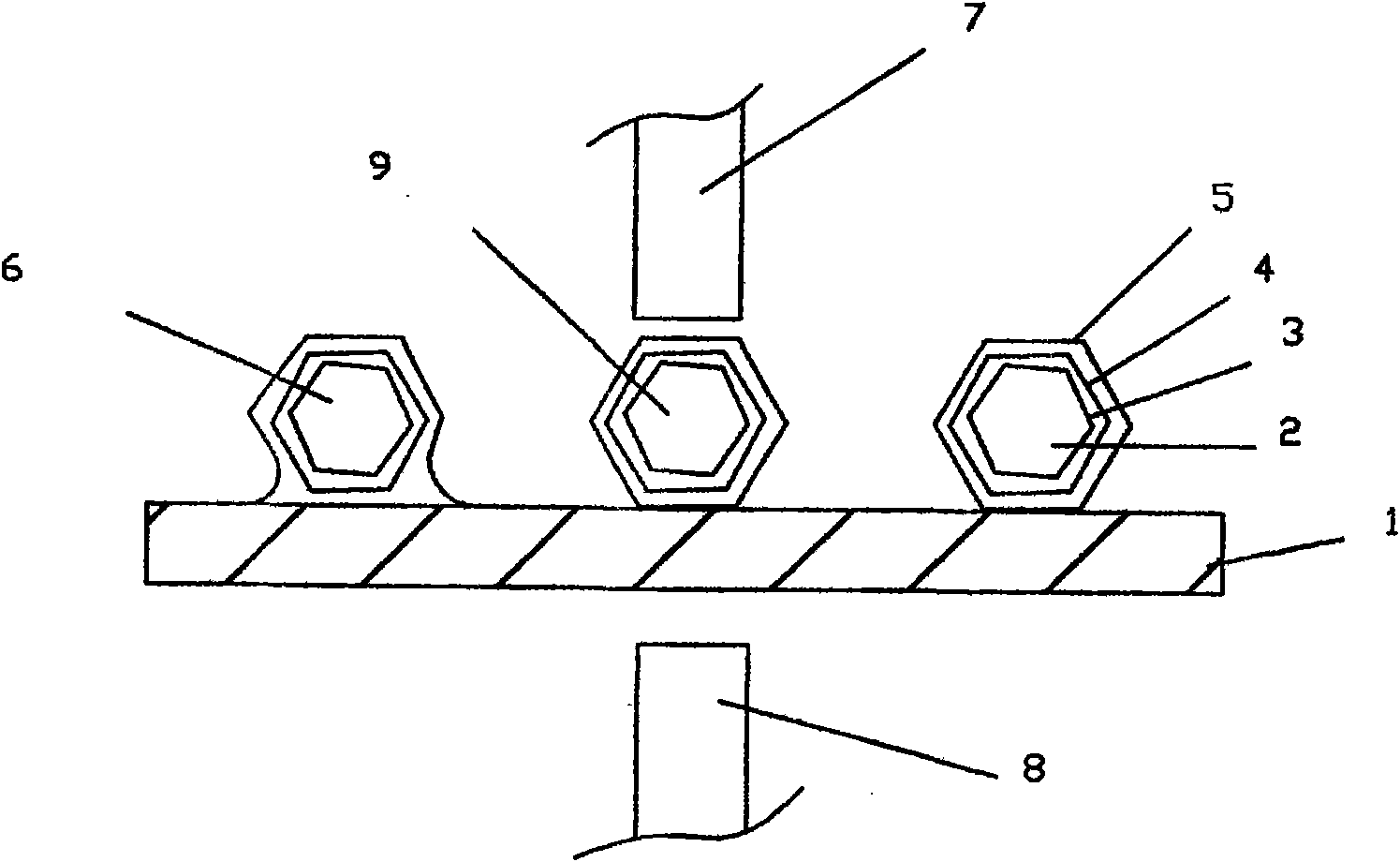 Welding method for diamond abrasive particles