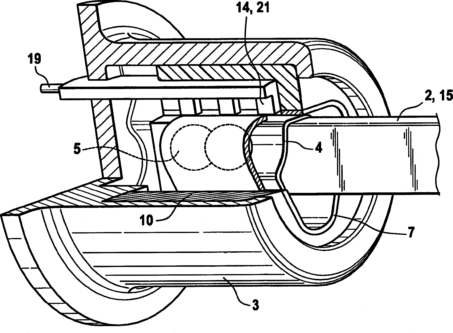 Roller bearing for two components that can be at least axially moved toward one another, particularly for transmission shifting elements