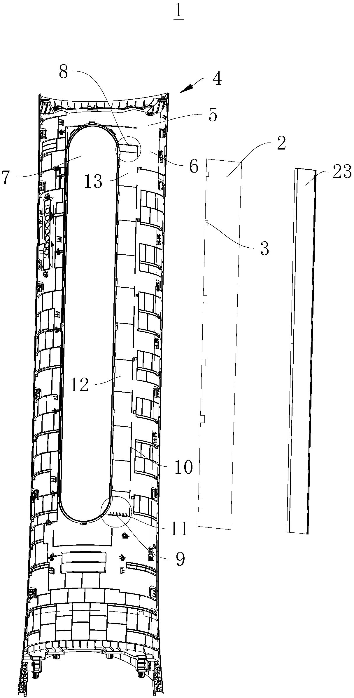 Faceplate structure and floor air conditioner