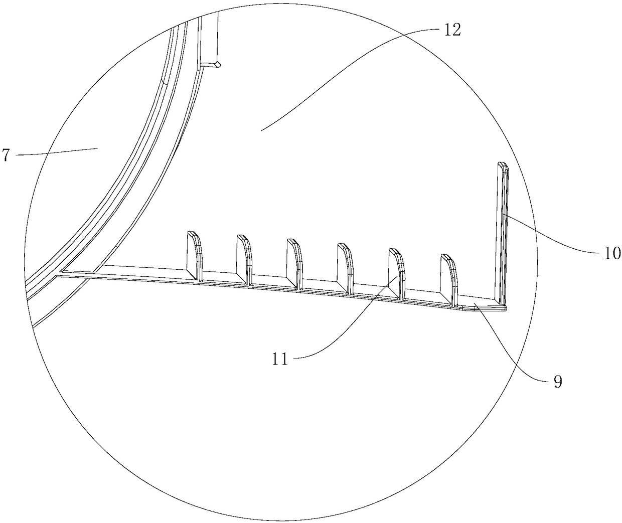 Faceplate structure and floor air conditioner