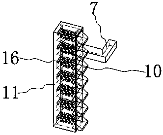 Goods shelf with adjustable goods shelf partition plate on basis of gear drive