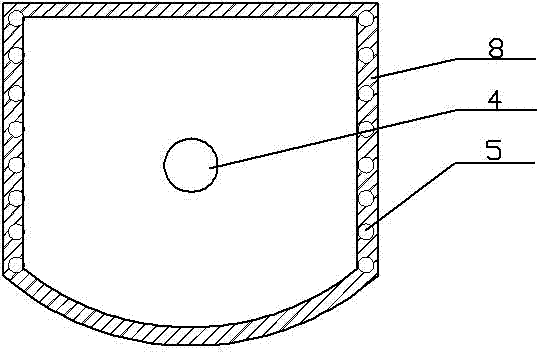 Water-cooled radiating light emitting diode (LED) street lamp