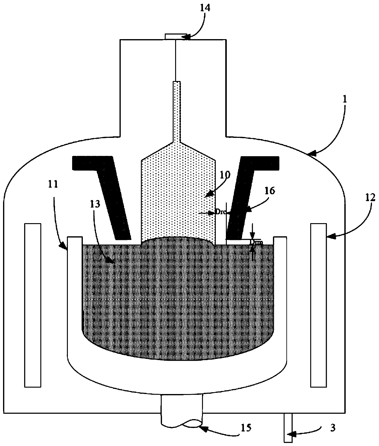 Semiconductor crystal growth device