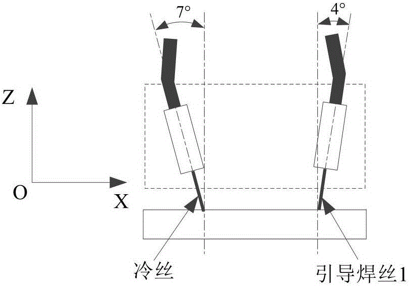 Method of compound welding twin arcs and cold wire pulse