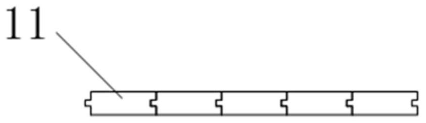 Solid wood floor comprising multiple floor blocks and leveling devices and preparation method