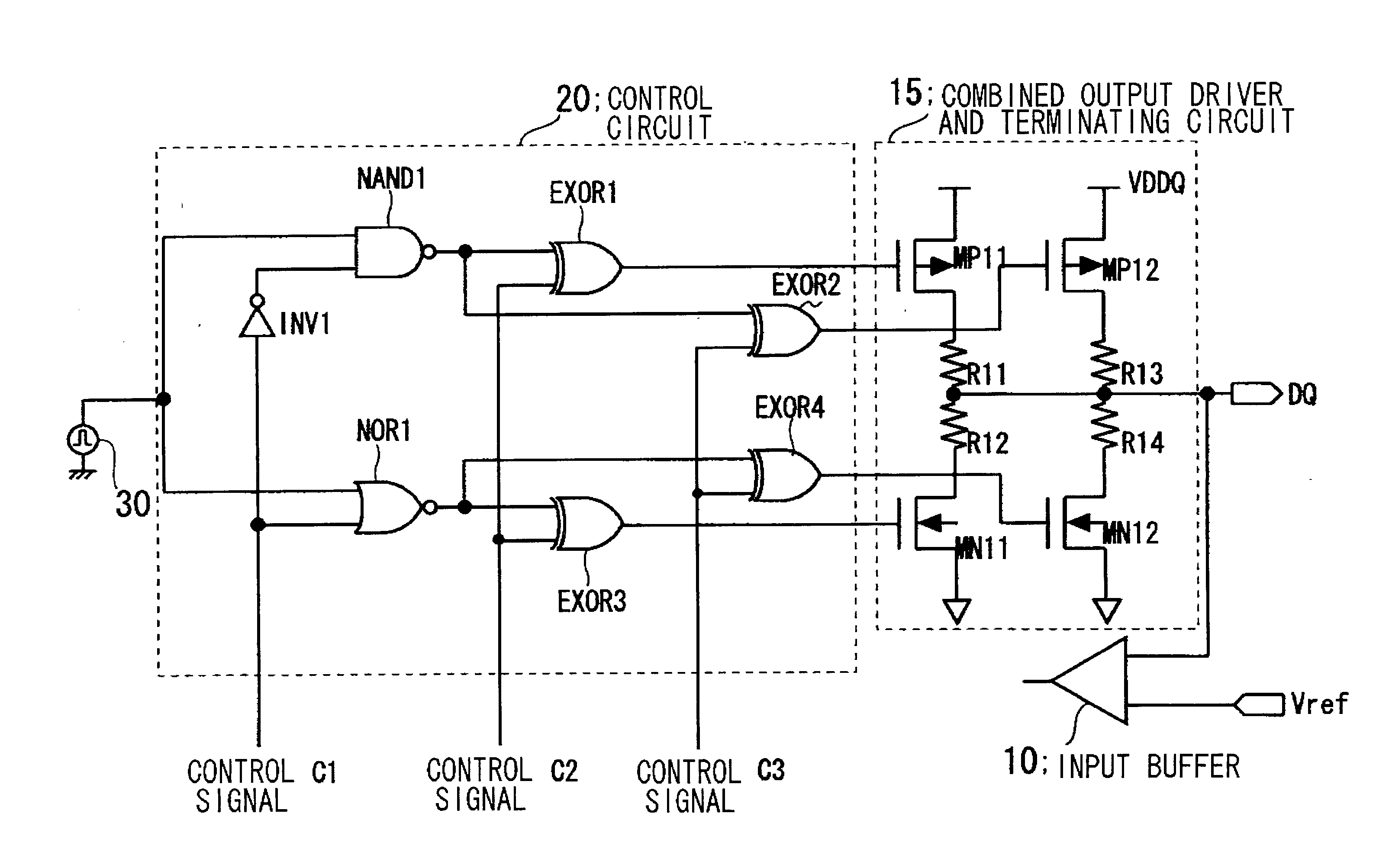 Input/output circuit, reference-voltage generating circuit, and semiconductor integrated circuit