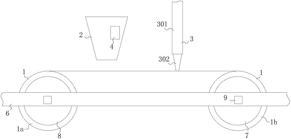 Processing device for filtering film