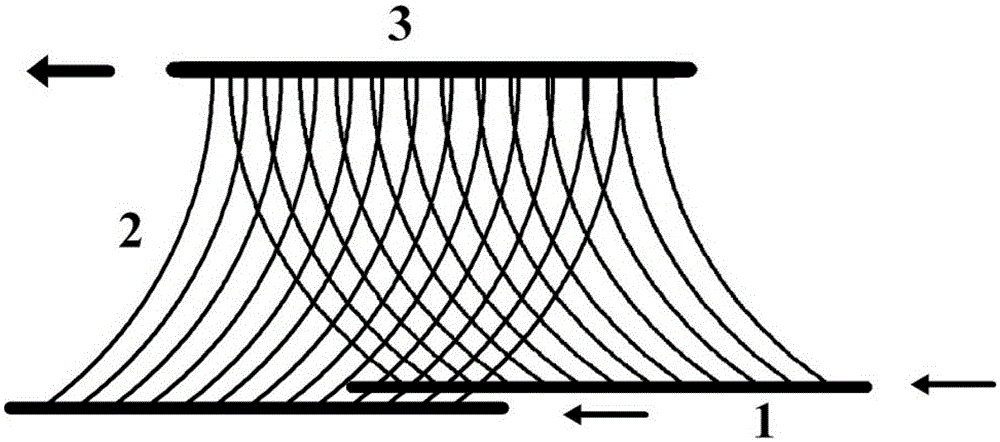 Radiant heating bed curtain device with capillary networks