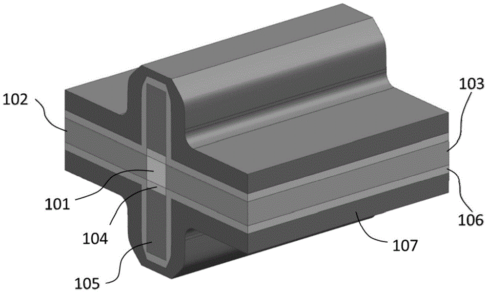 Double-gate p-channel mosfet with compressive strain film strain source and its preparation method