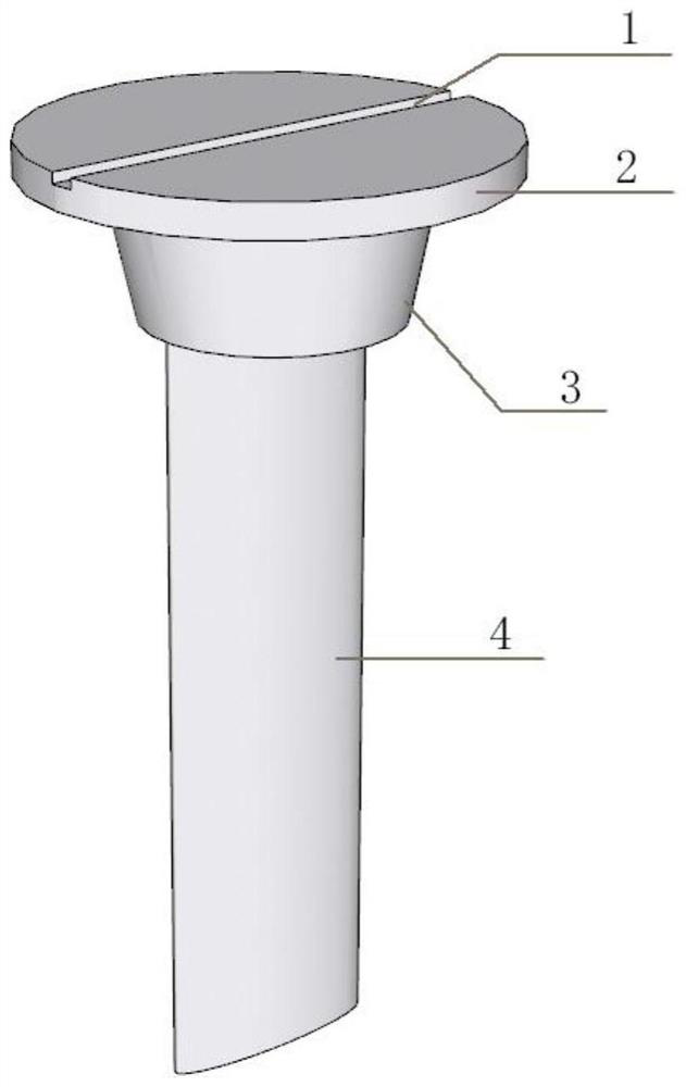 A plugging and sealing device with crack guiding function during static crushing