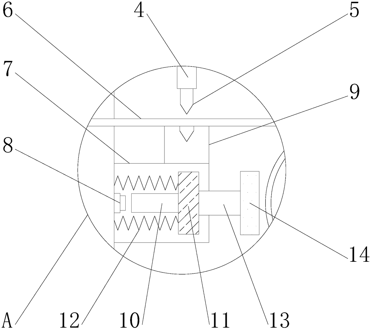 Unloading device convenient for textile fabrics