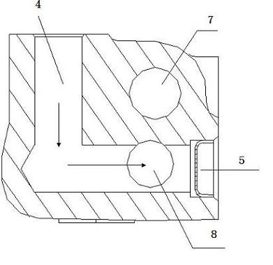 Compact EGR (exhaust gas recirculation) channel structure