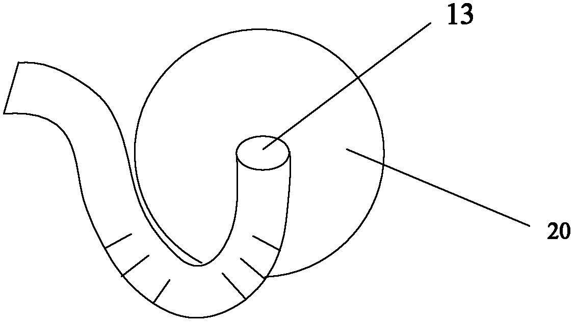 Flow guiding device of fluid container and fluid container with flow guiding device