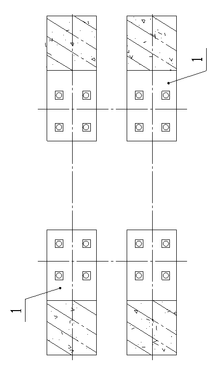 Method for connecting trough-type base of steel trestle with embedded bolt in concrete bracket