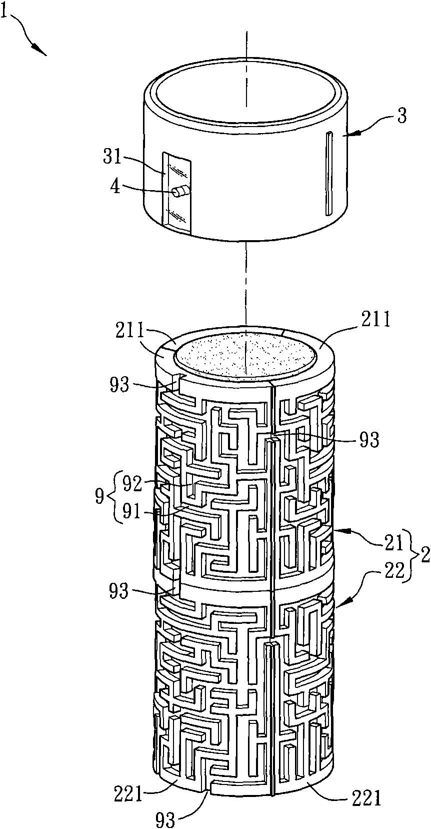 Three-dimensional maze device