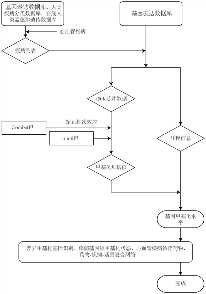 Cardiovascular disease patient DNA methylation data processing platform and method