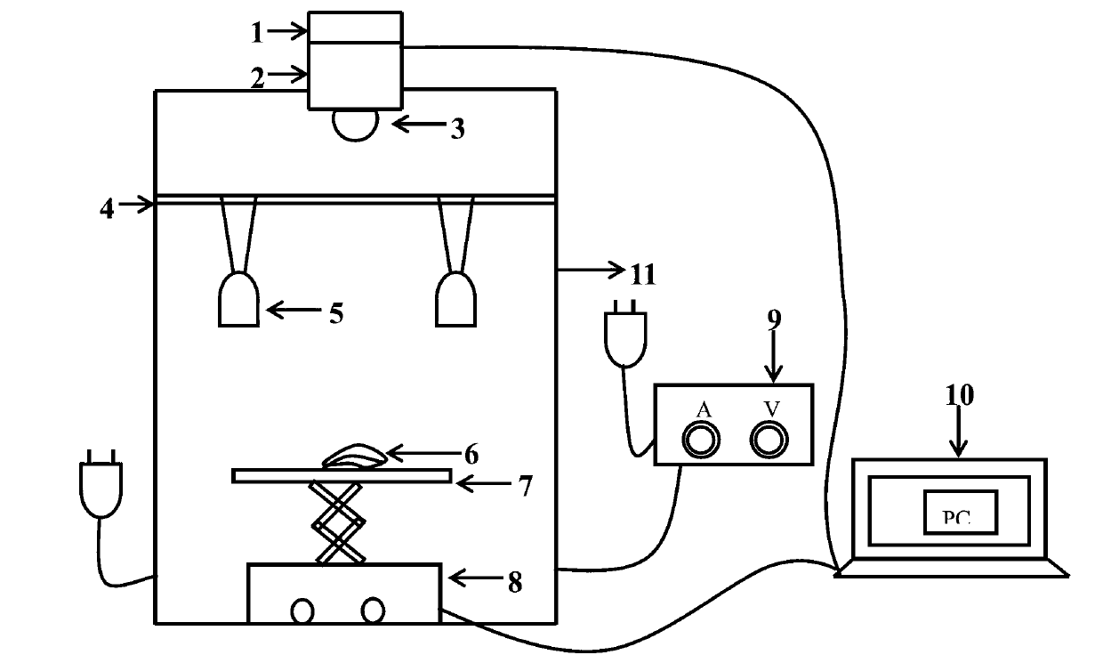 Test and analysis method of red spider insect pest coercion conditions of orange trees