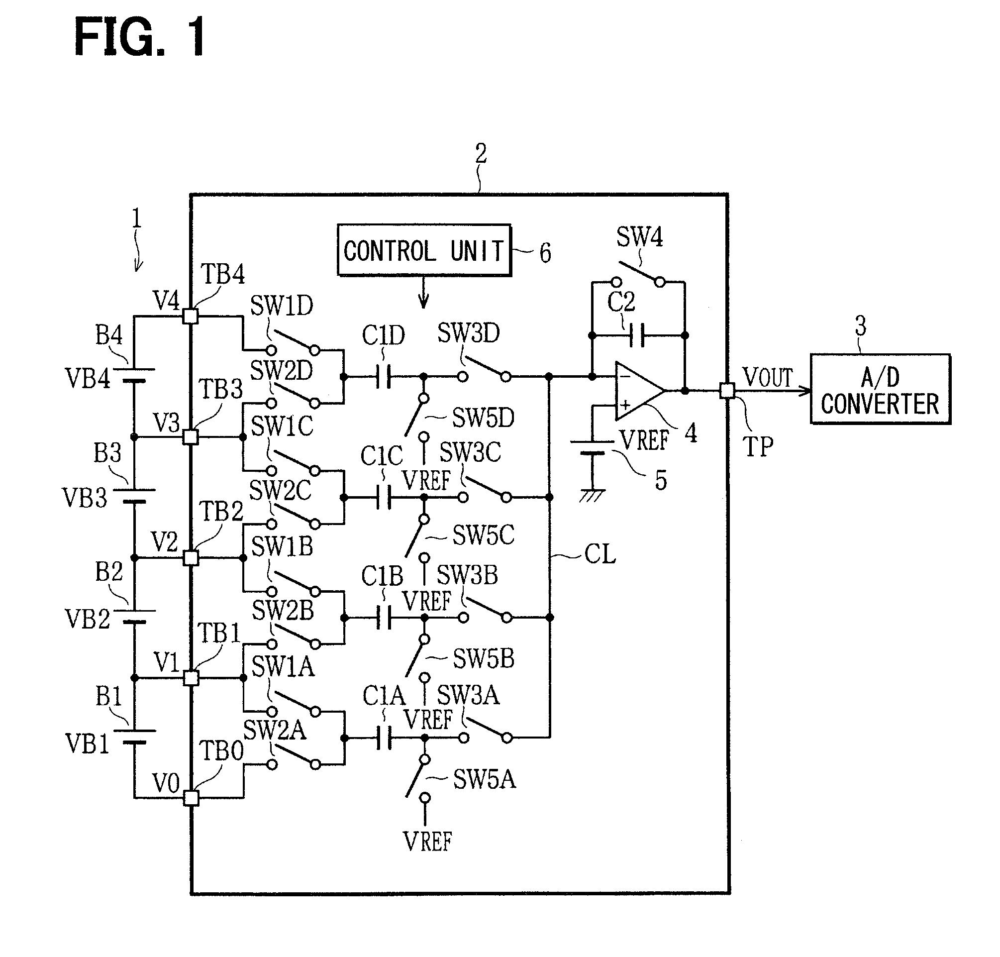 Voltage detection device for assembled battery