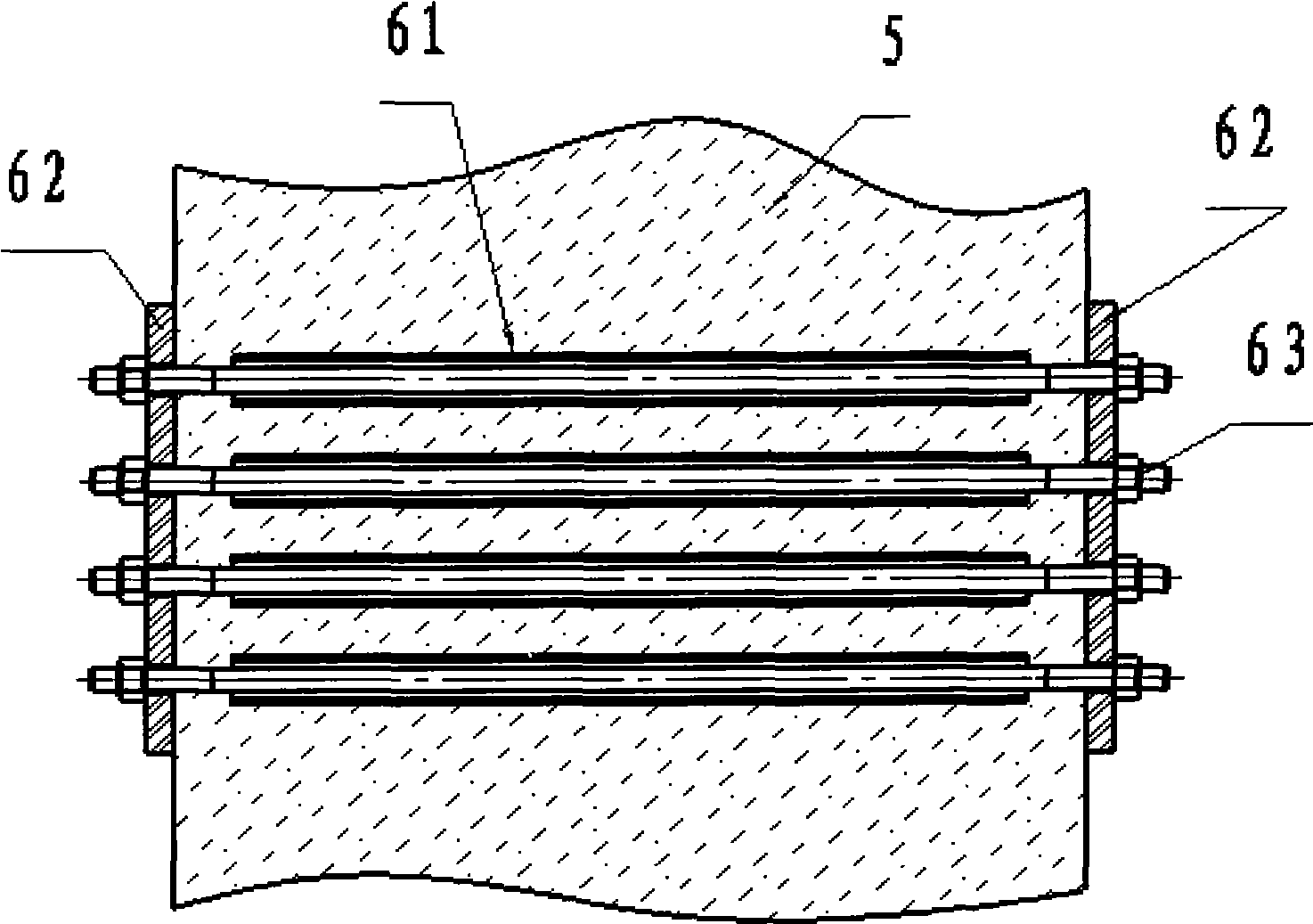 Roadbed anti-sedimentation apparatus and its mounting method