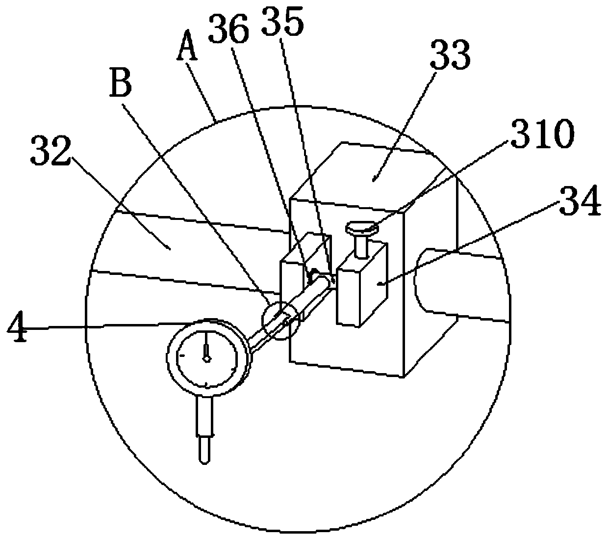 Automatic deviation rectifying method and device for machining hollow shaft