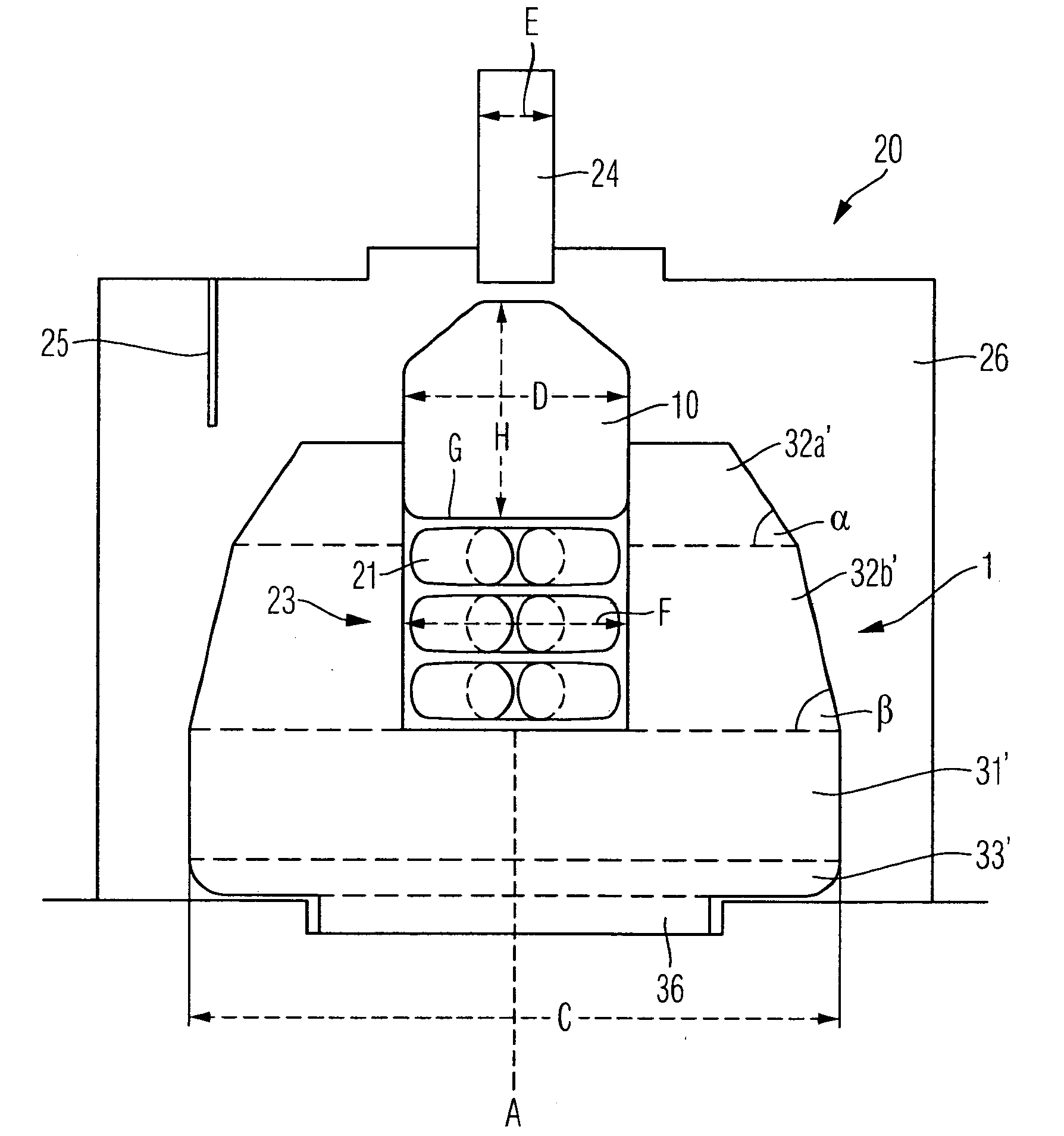 Muffle for the production of dental prostheses