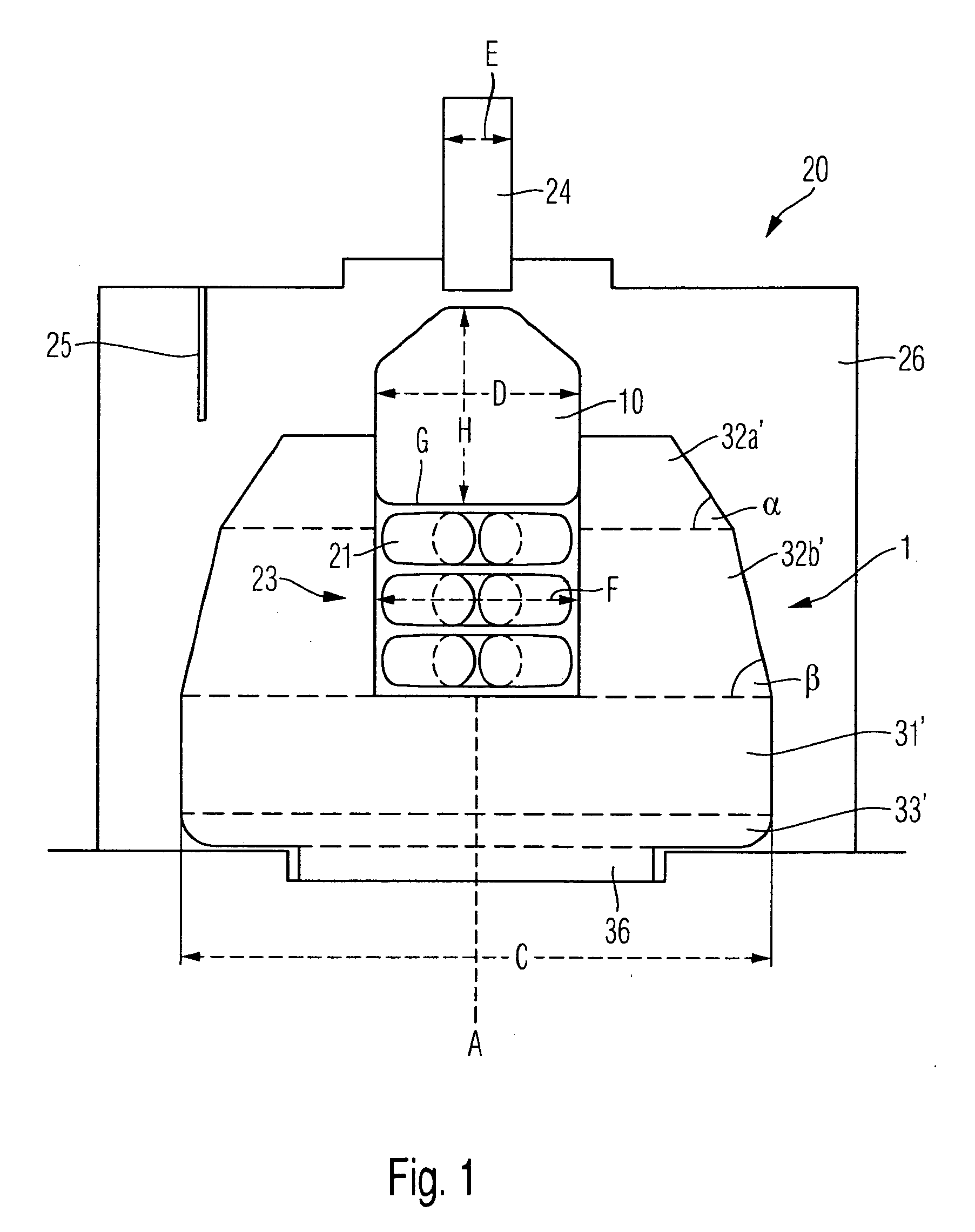 Muffle for the production of dental prostheses