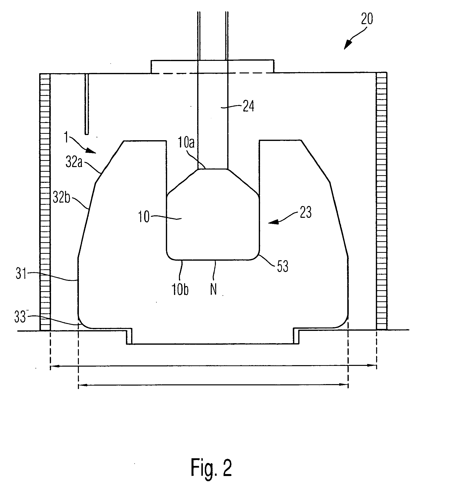 Muffle for the production of dental prostheses