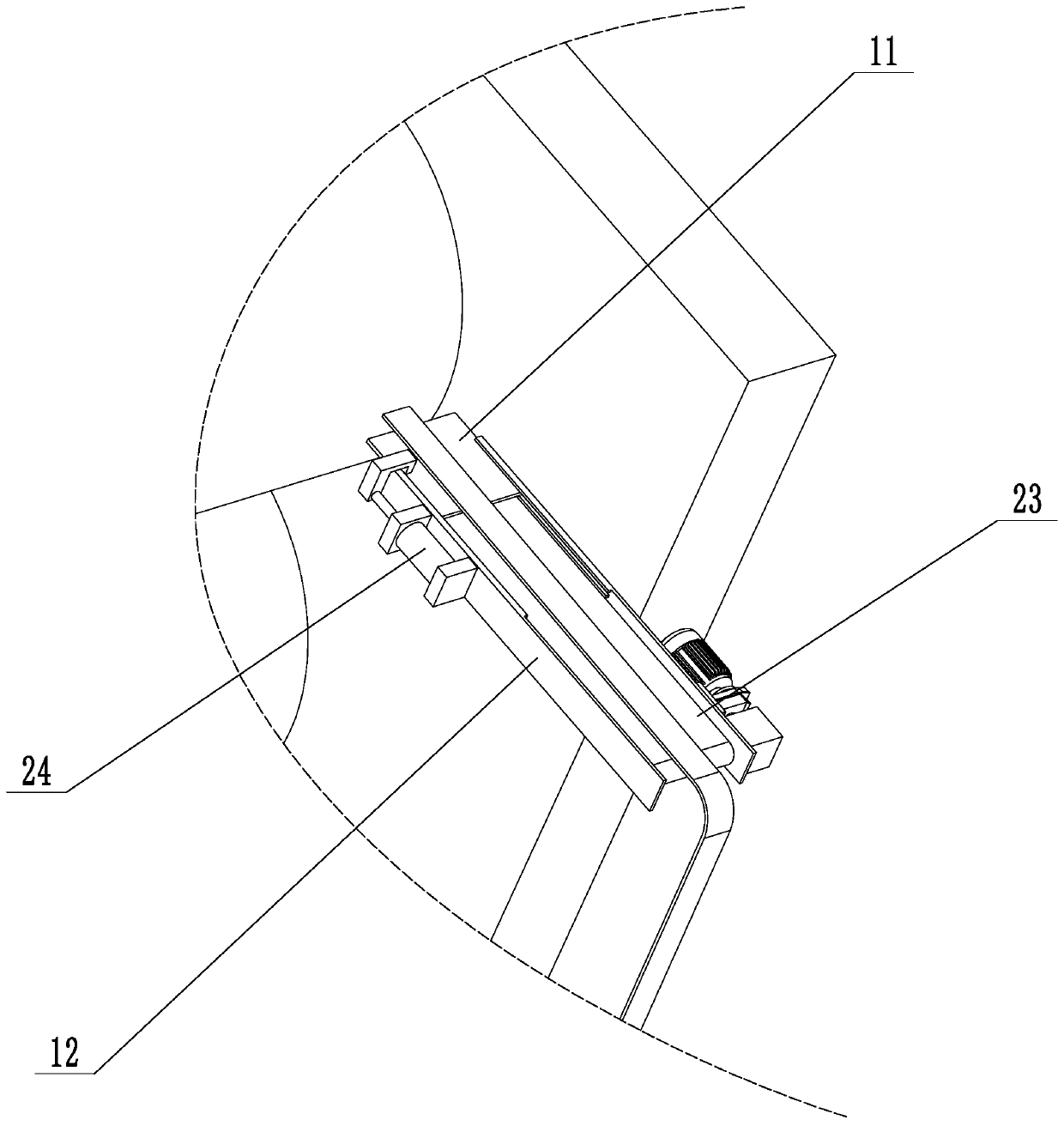 Novel rubber inverting device for tire cord calendaring machine