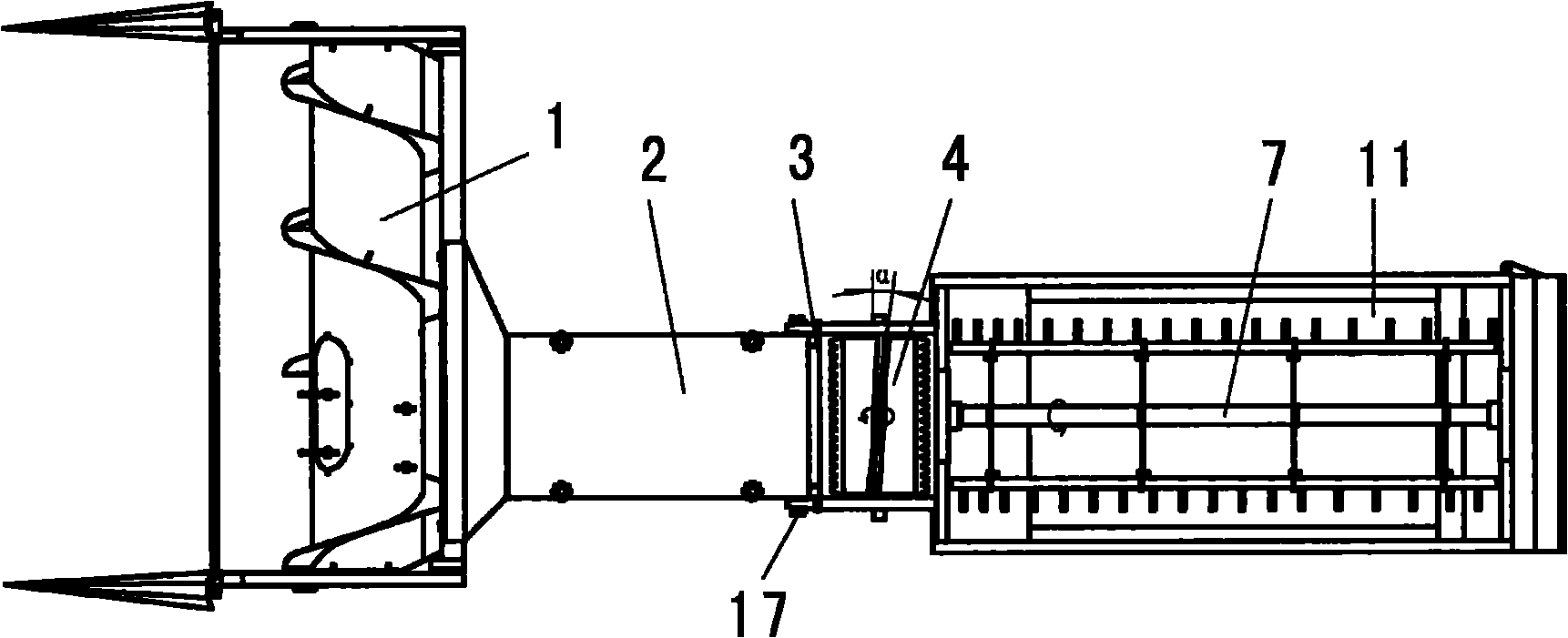 Longitudinal axial flow threshing device of whole-feed combine harvester