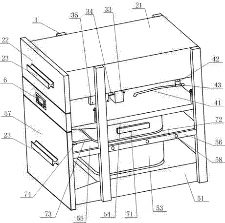 Embedded full-automatic electric rice cooker and control method thereof