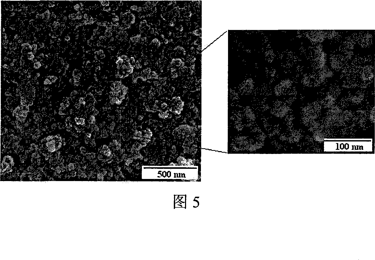 Method for preparing spinel type ferrite under mild condition