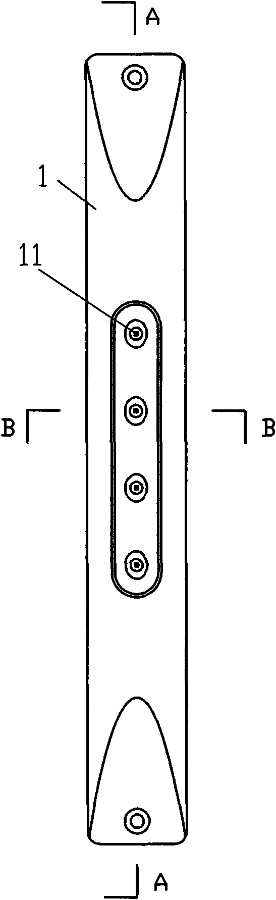 High-efficiency embedded type LED linear lamp for ships