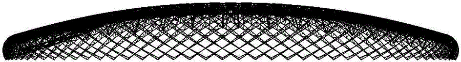 Mounting positioning method of two-way skew curved combined truss