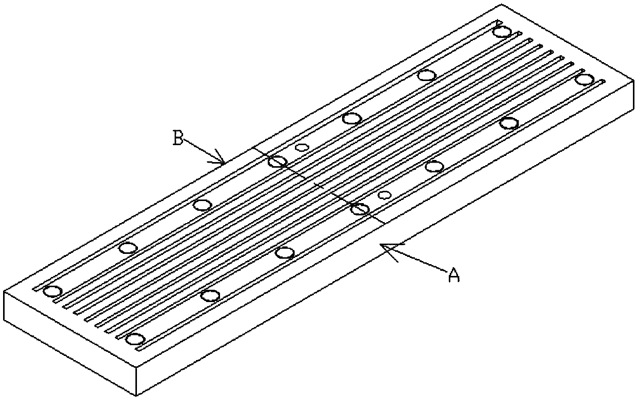 Surfacing repair method for side face of short-sided copper plate of continuous casting mold