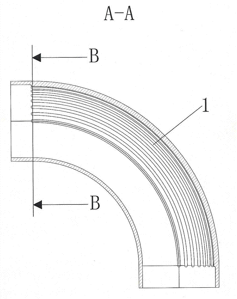 Bionic erosion-resisting pipeline elbow