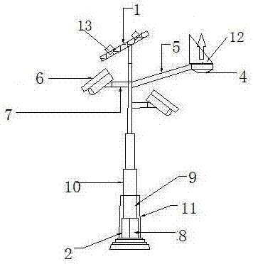 Heat dissipating street lamp