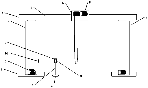 Laser displacement calibration explosion-proof crane