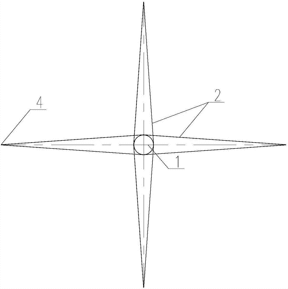 Tangent opposite-pull pulling cables and wind power generation tower using cables