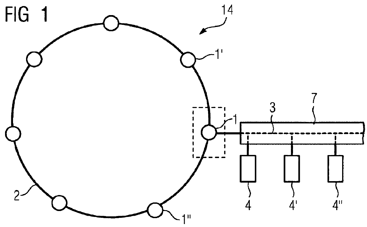 Serial bus system, node device and input/output card that can be connected to the node device