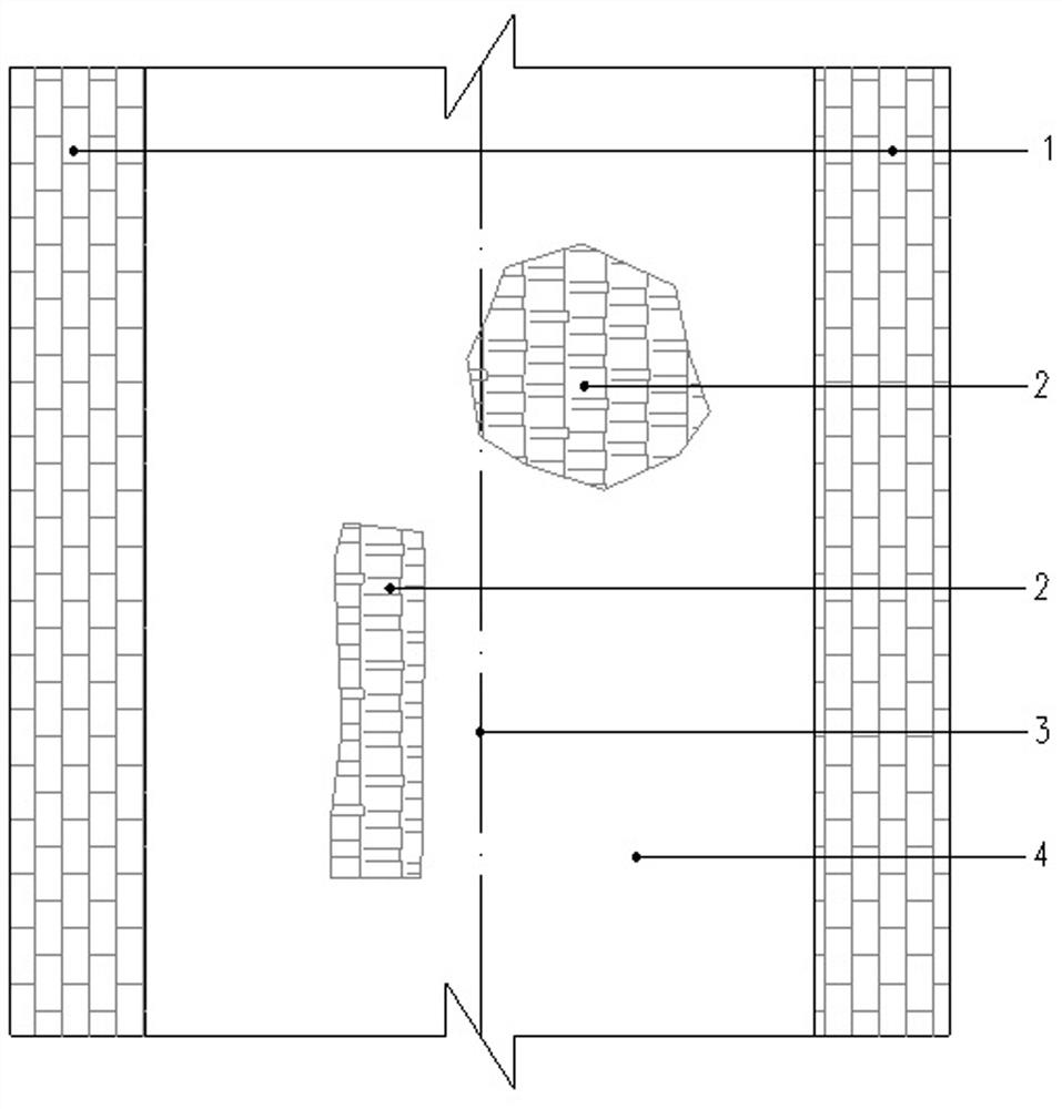 Method for repairing pavement by reinforcing roadbed through grouting