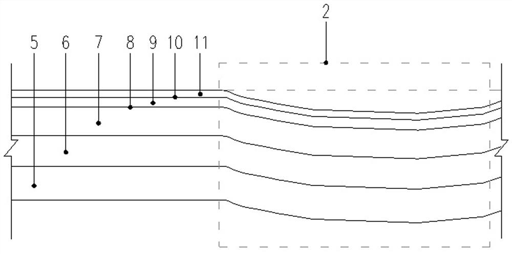 Method for repairing pavement by reinforcing roadbed through grouting