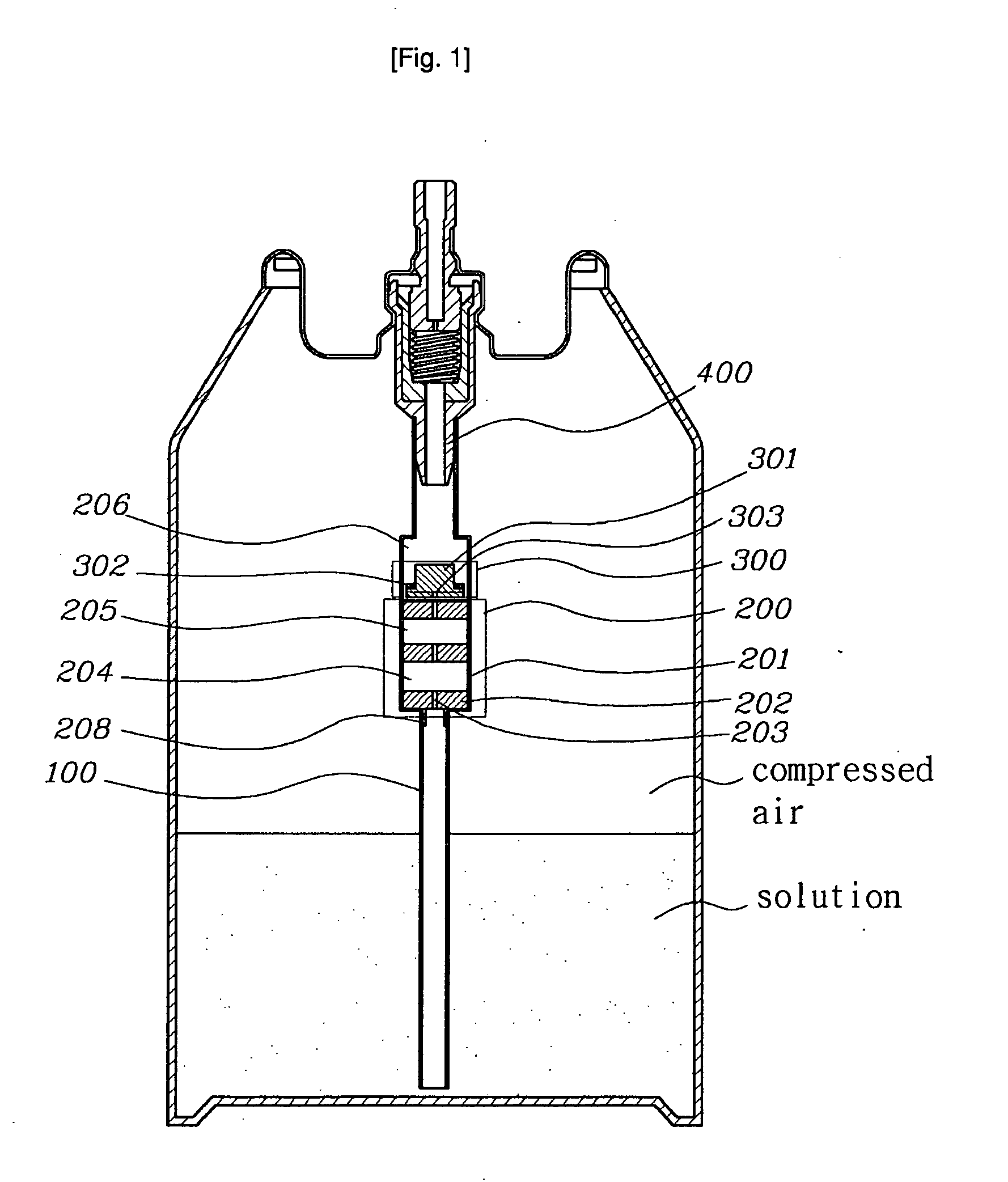 Straw Assembly for Compressed Air