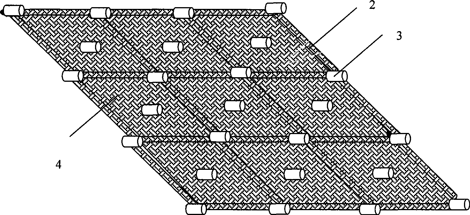 Device for water-surface aquaculture engineering and construction method thereof