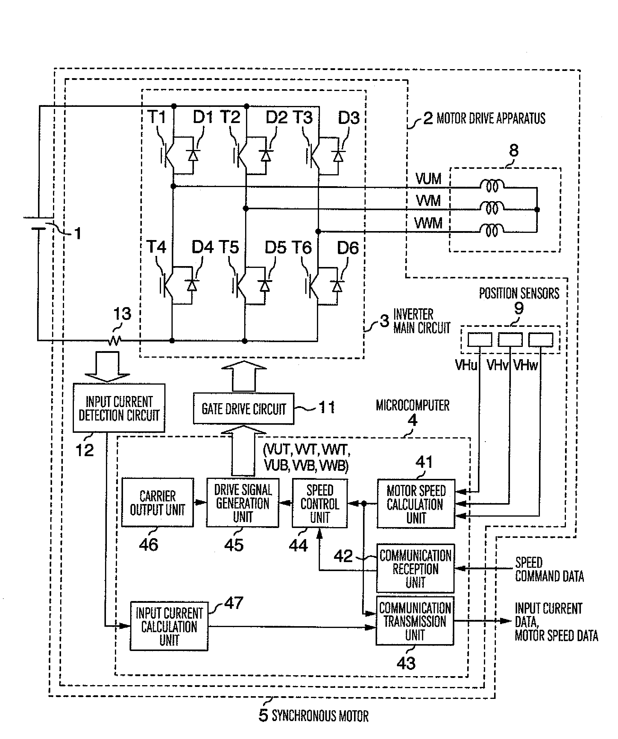 Synchronous motor and control method of synchronous motor