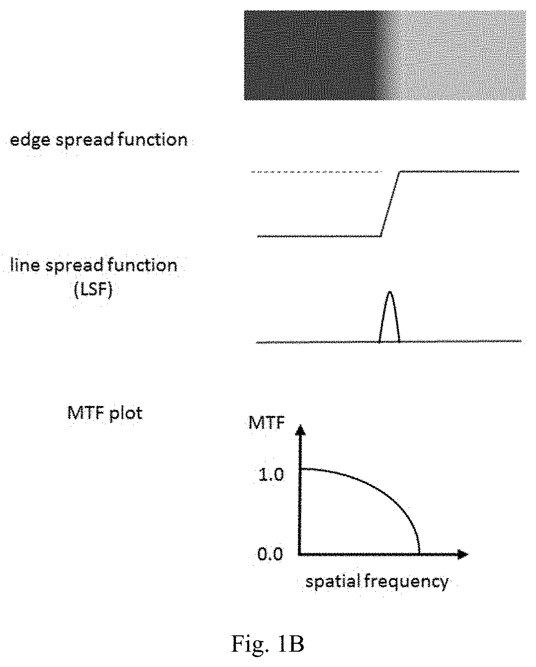 Method and apparatus of camera image correction using stored tangential and sagittal blur data and computer-readable recording medium