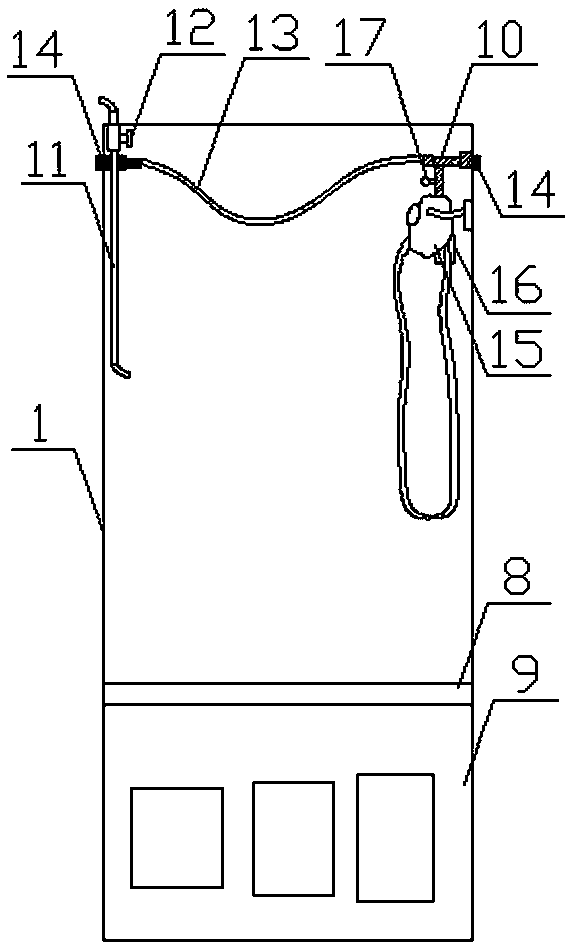 Personal protective device used for coal mine downhole excavation working face