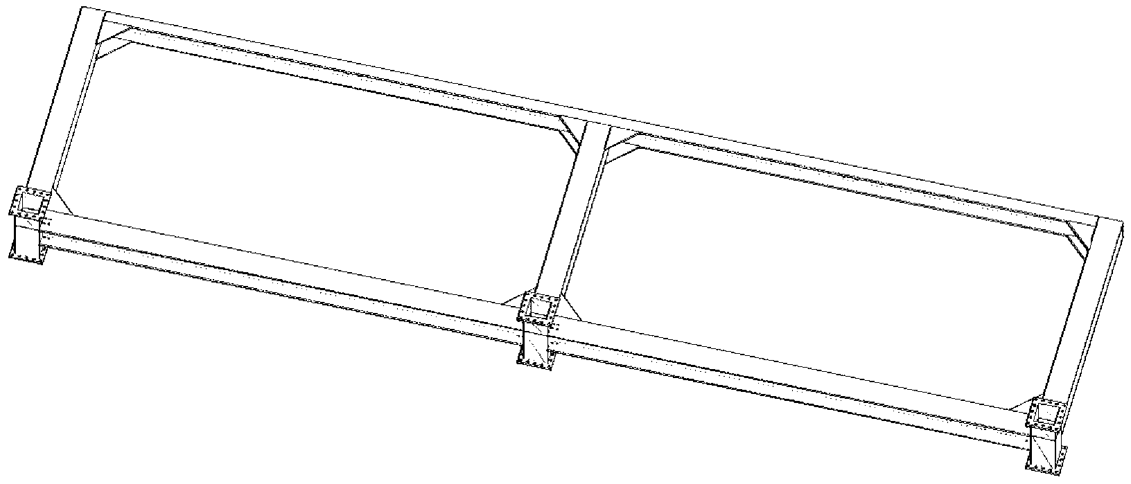 Multi-story/high-rise fabricated steel structural prestressed supporting system capable of realizing rigid connection of joints