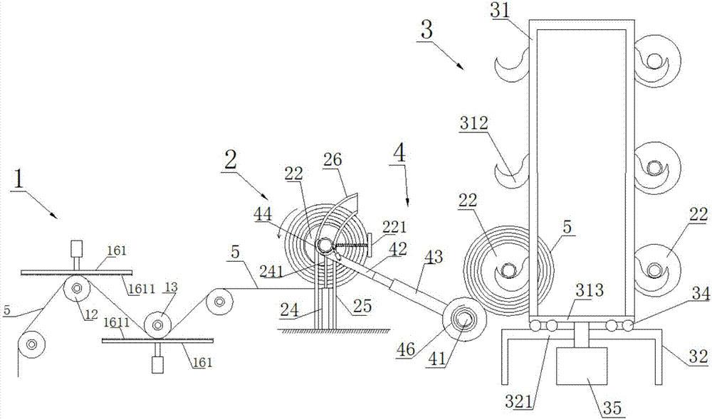 Automatic warp knitting batching system and replacing method for batch and batching drum