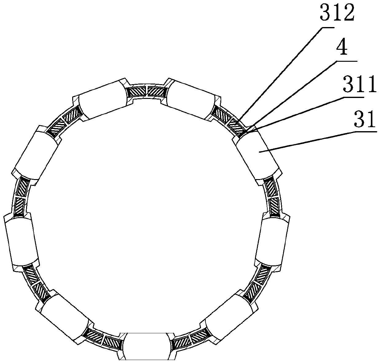 Novel rolling bearing